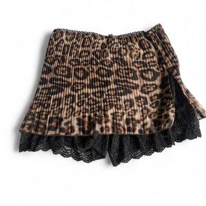 Boys Lie Women's Leopard Lace Skirt